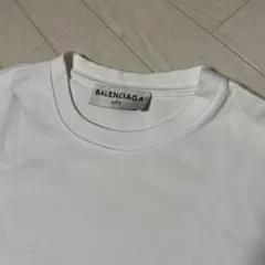 値下げBALENCIAGA バレンシアガホワイト Tシャツ カットソー刺繍ロゴのサムネイル