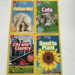 英語絵本 National Geographic kid 1 4冊 ネコ・植物