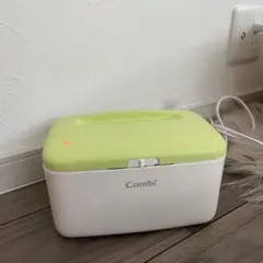 Combi おしりふきウォーマー ホワイト/グリーン