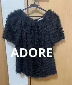 【美品】アドーア　フリンジブラウス　38のサムネイル