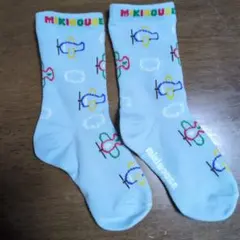 【未使用美品】ミキハウス 飛行機柄 キッズ靴下