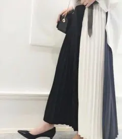 安室奈美恵さん着用【Loungedress】3色 切替 プリーツスカートのサムネイル