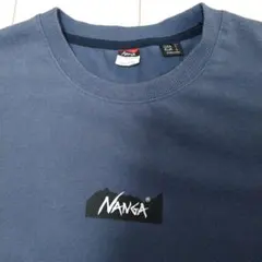 NANGA　Tシャツ　ネイビーグレー　XL