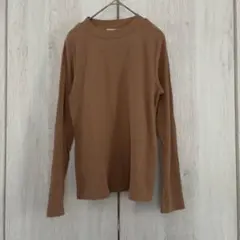 ショコラフィネローブ リブ ハイネック トップス 長袖