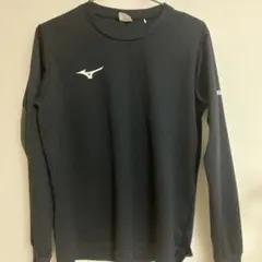 Mizuno 長袖シャツ S黒　メッシュ生地　吸汗速乾