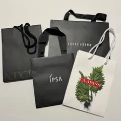 化粧品　ショップ袋　ショッパー　紙袋　4点セット