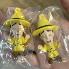 おさるのジョージ ぺたんこマスコット 黄色い帽子のおじさん