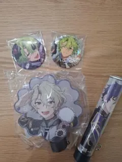 あんスタ 巴日和 漣ジュン ペンライトチューブ 缶バッジ セット