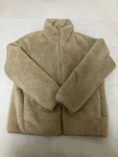 UNIQLO ファーリーフリースフルジップジャケット Mサイズ　natural