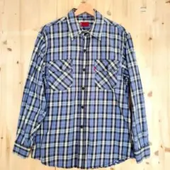 送料無料 Levi's REDTABリーバイスレッドチェックシャツ古着Mアメカジ