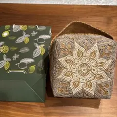 インドネシア館で購入したカゴ（M）