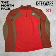 極美品　K-TEKWARE　ハーフジップ　カットソー　長袖　ノースフェイス
