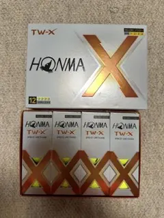 【新品未使用】HONMA TW-Xボール 2024年モデル イエロー（1ダース）