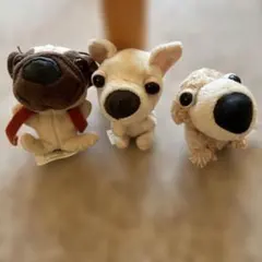 犬のぬいぐるみ3体セット（ハッピーセット）