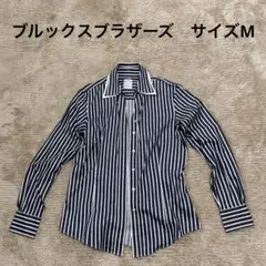 ブルックスブラザーズ　ストライプシャツ　ノンアイロン　Mサイズ　美品