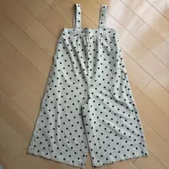 GU ドット柄サロペット 130
