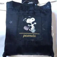 スヌーピー 折りたたみエコバッグ スターブラック