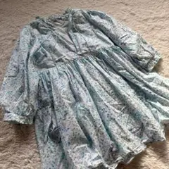 ZARA 小花柄コットンワンピース ふんわりギャザー ナチュラルガーリー