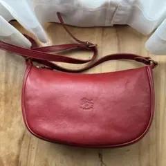IL BISONTE レザー ショルダーバッグ レッドのサムネイル
