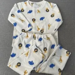 動物柄フリース長袖パジャマセット