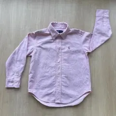 Ralph Lauren ピンク ボタンダウンシャツ　110