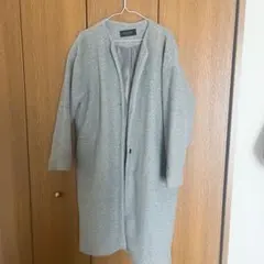 【最終値下げ】chocol raffine robe *グレー ロングコートのサムネイル