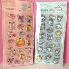 サンリオキャラクター 立体シール 2シートセット