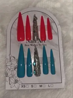 ネイルチップ ロング ギャルネイル