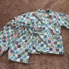 ベビー甚平 95cm トンボ柄　男の子