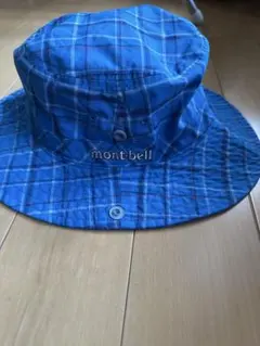 mont-bell チェック柄ハット Sサイズ