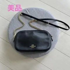 ✨COACHコーチ アイラ F29000 ショルダーバッグ 2WAY チェーン黒 