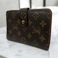 外装美品 ルイヴィトン 二つ折り財布 モノグラム ポルトパピエ・ジップ 大きめ