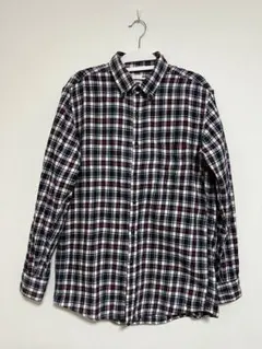 UNIQLO チェック柄 長袖ネルシャツ Lサイズ メンズ