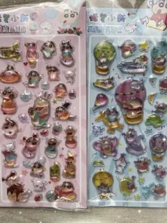 【海外正規品】クレヨンしんちゃん　3Dクリスタルドロップシール★2枚セット