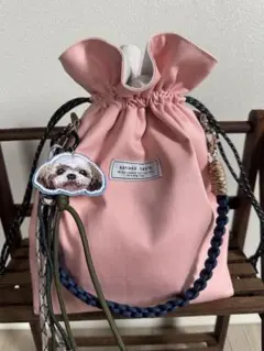 巾着バック▼ピンク▼