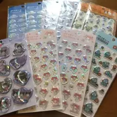 キャラクター ホログラムシールセット　サンリオ　ウォーターシール