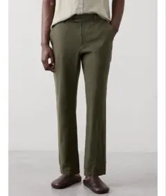 リネンパンツ オリーブ 30W 30Lのサムネイル
