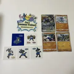 ポケモンパンシール　シール　カード　ルカリオ　リオル　ポケモン