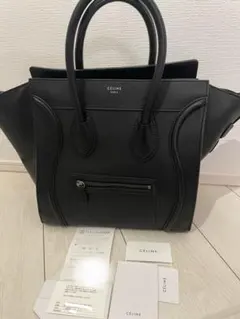 CELINE 旧ロゴ ラゲージ ミニ ブラック