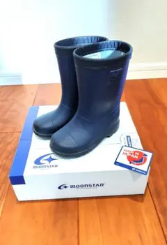 MOONSTAR ネイビー 長靴 16cm 濃紺 日本製