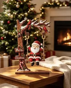 크리스마스 산타 클로스 그네 입상