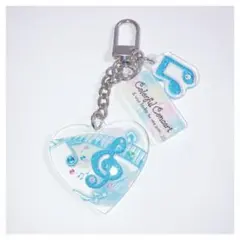 カミオジャパン　キャラクターズ 3連アクリルキーホルダー　音符　平成　ガチャ