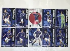 サッカー日本代表チーム カード カルビー 10枚