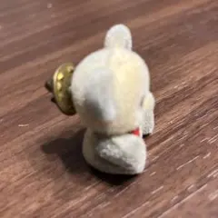 昭和レトロ フロッキー キーホルダー ピンバッジ ゾウ クマ 動物 