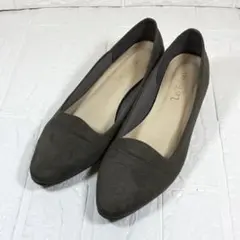 Le Talon ルタロン パンプス グレー 24.5cm ポインテッドトゥ