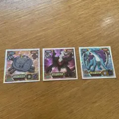 ポケモンシール　シール烈伝　3枚セット　ジバコイル　ダークライ　スイクン