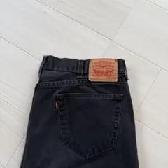 Levis505/W40L32/ブラックデニム/ワイド/バギー/古着/00412