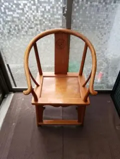 Y中古品 中国椅子 アンティーク風 インテリア 家具 木製 ひじ掛け付き椅子 ② Y中古品 中国椅子 アンティーク風 インテリア 家具 木製