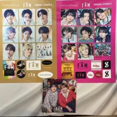 timelesz　FAM ステッカー2枚、ジャケット４枚セット