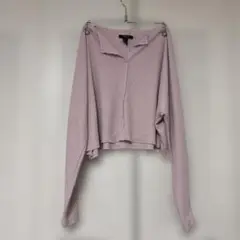 FOREVER 21 ピンク ワッフル生地 トップス Sサイズ